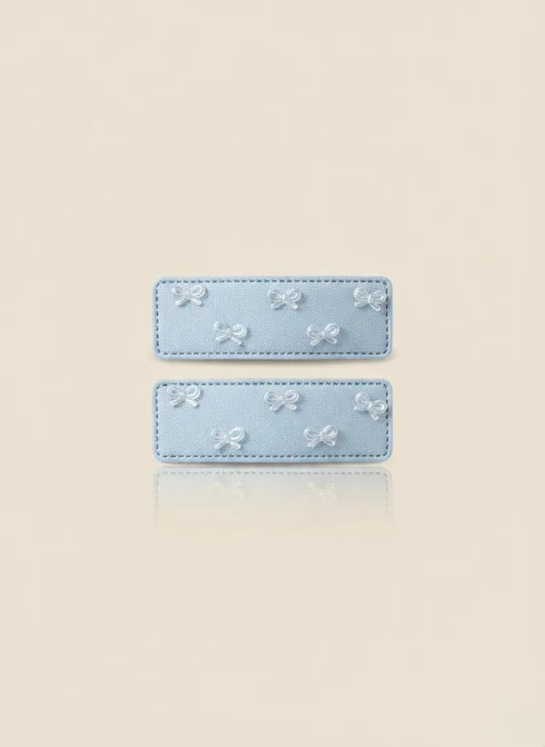 Blue_Stainless_Steel_Floral_Charm_Alligator_Hair_Clip_Set_For_Women