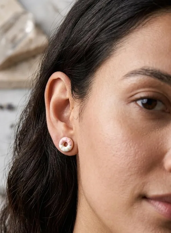 Gold_Stainless_Steel_Glazed_Donut_Stud_Earrings_For_Women