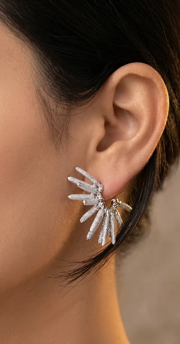Gold_Steel_Diamond-Dusted_Spiked_Hoop_Earrings_For_Women