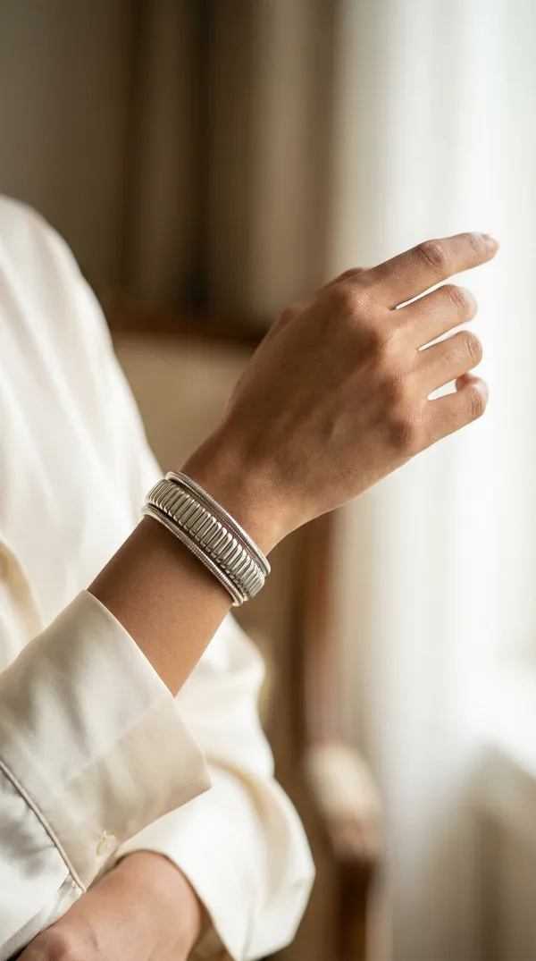 Gold_Stainless_Steel_Sculptured_Ridge_Rope_Bangle_For_Women