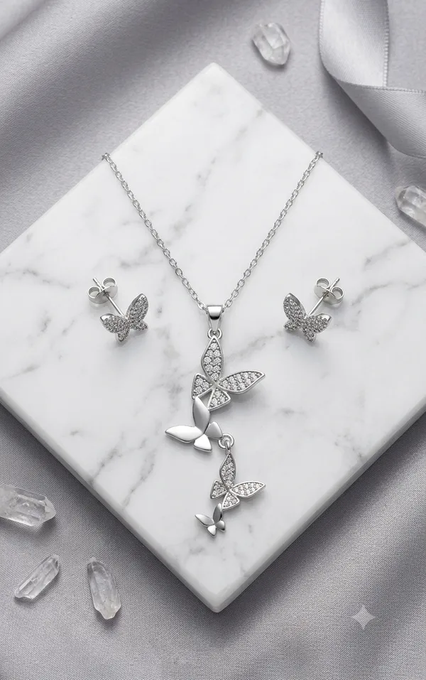 Silver_Alloy_Crystal_Butterfly_Pendant_Stud_Set_For_Women