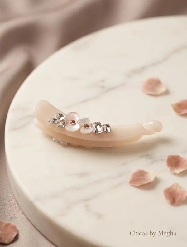 Brown_Acrylic_Crystal_Floral_Banana_Hair_Clip_For_Women