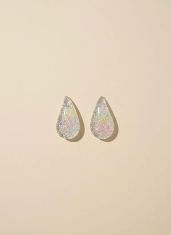 Gold_Pastel_Glitter_Translucent_Resin_Teardrop_Earrings_For_Women