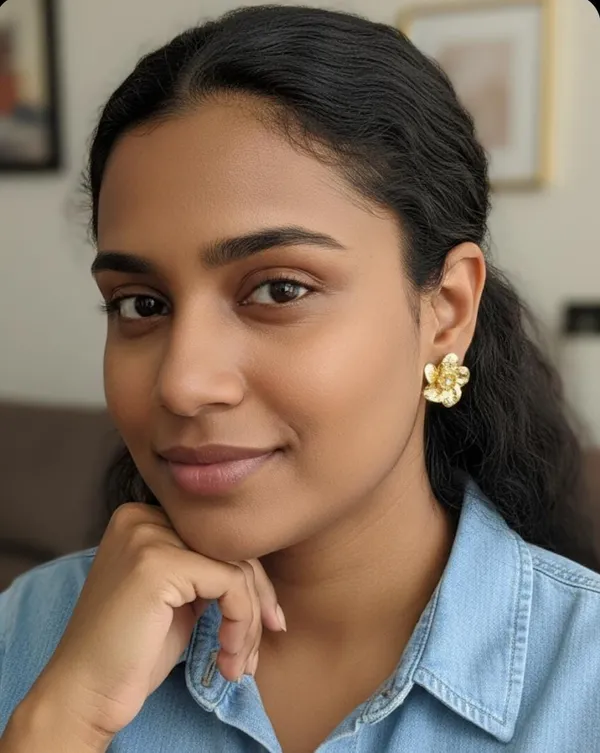 Silver_Stainless_Steel_Frosted_Crystal_Bloom_Stud_Earrings_For_Women