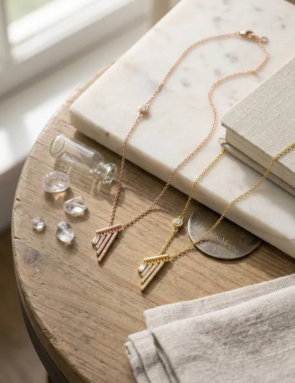 Gold_Alloy_Tiered_Fringe_Crystal_Bar_Pendant_Necklace_For_Women