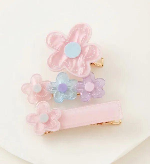 Blush_Pink_Acrylic_Pastel_Blossom_Hair_Clip_Set_Of_3_For_Women