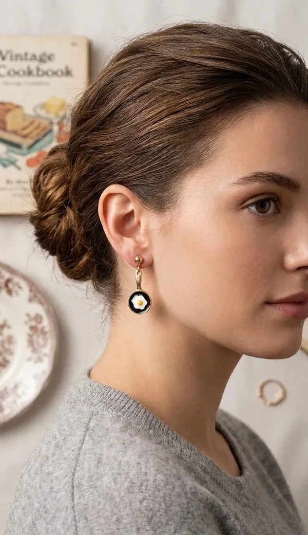 Gold_Alloy_Quirky_Culinary_Mismatched_Earrings_For_Women