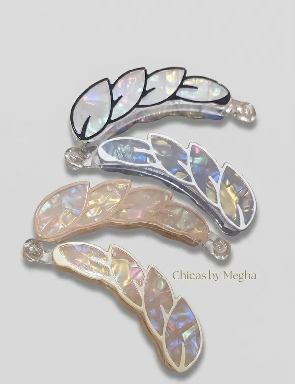 Black_Acrylic_Leaf_Banana_Clips_For_Women