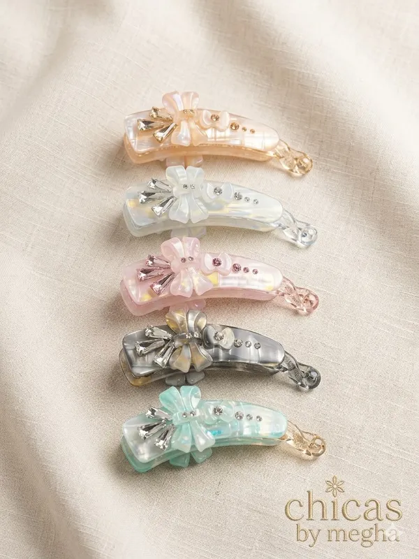 Grey_Acrylic_Crystal_Bow_Iridescent_Banana_Clip_For_Women