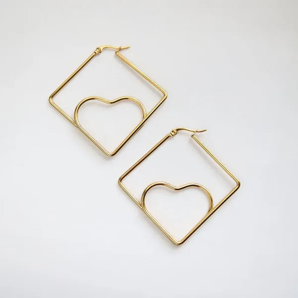 Gold_Stainless_Steel_Geometric_Square_Heart_Hoop_Earrings_For_Women