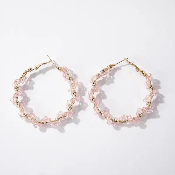 Gold_Crystal_Alloy_Hoop_Earrings_For_Women