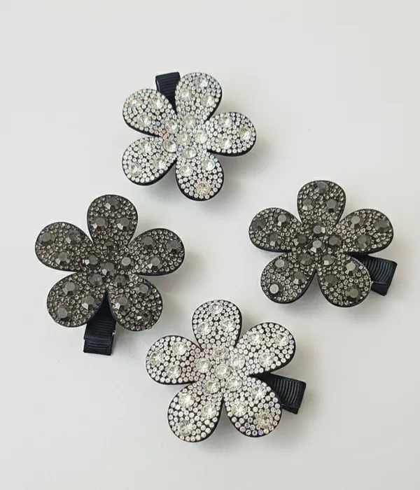 Black_Rhinestone_Crystal_Bloom_Alligator_Hair_Clip_For_Women