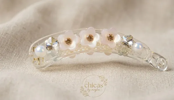 Pastel_Acrylic_Blossom_Pearl_Petite_Banana_Hair_Clip_For_Women