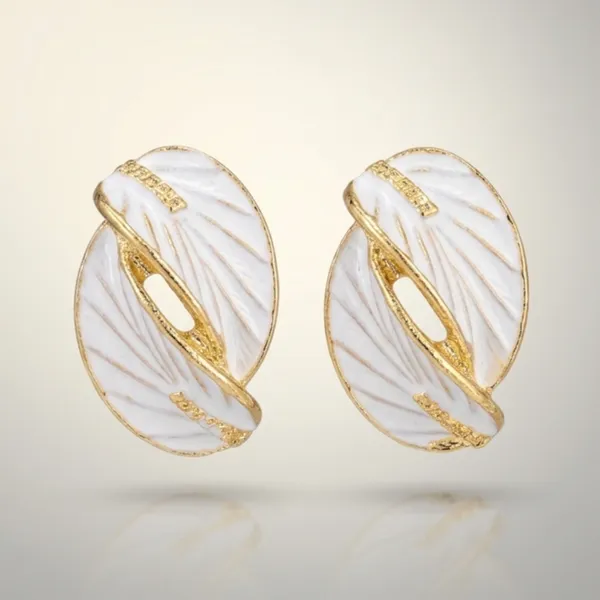 Gold_Stainless_Steel_Feather_Stud_Earrings_For_Women