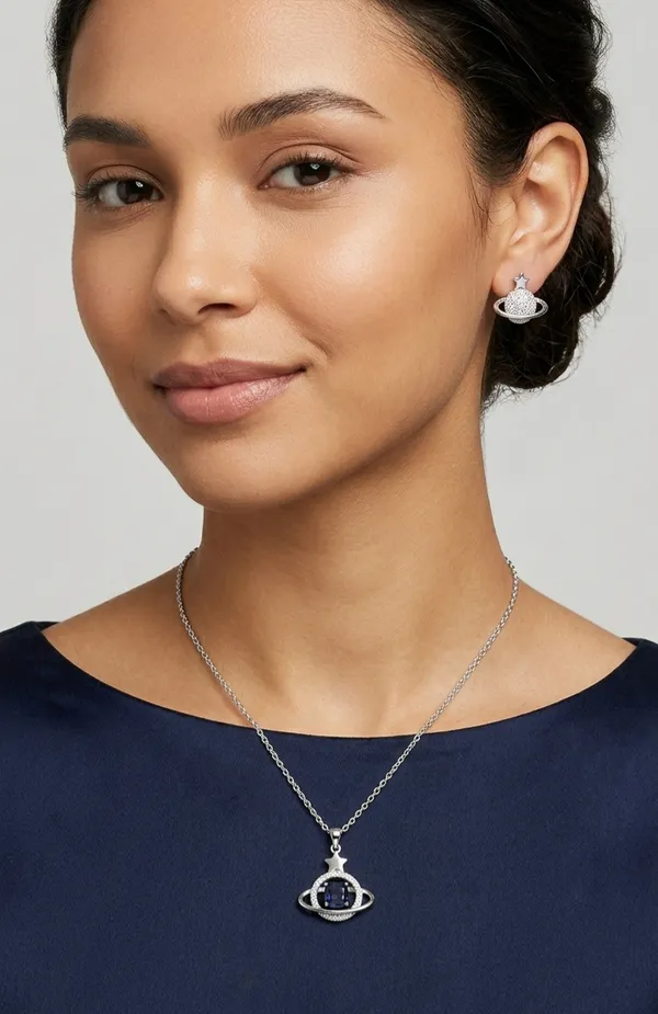 Gold_Alloy_Sapphire_Saturn_Celestial_Jewelry_Set_For_Women