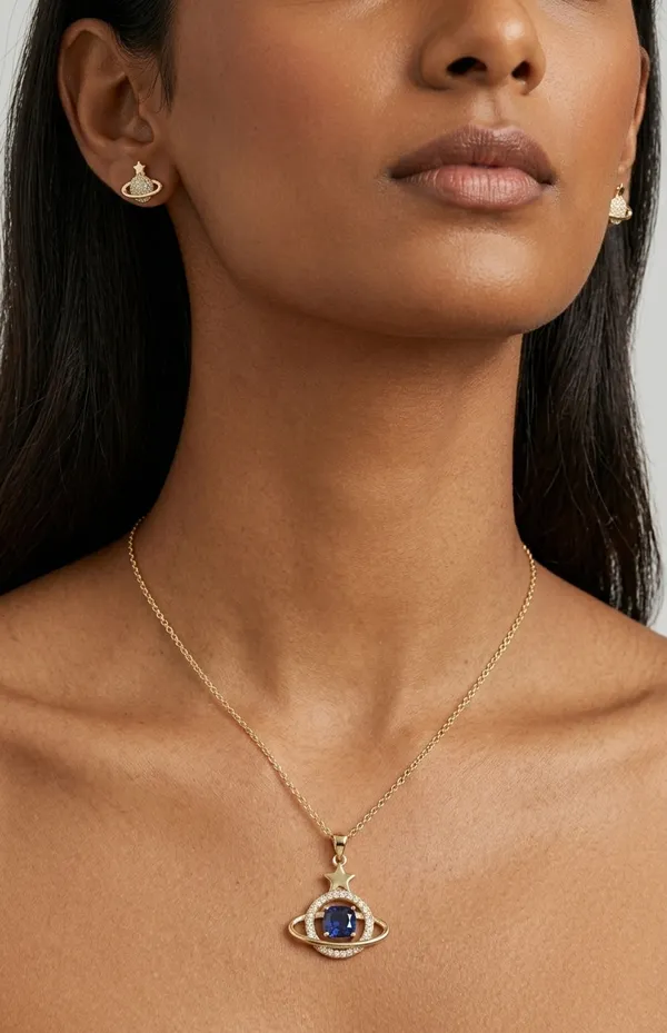 Gold_Alloy_Sapphire_Saturn_Celestial_Jewelry_Set_For_Women