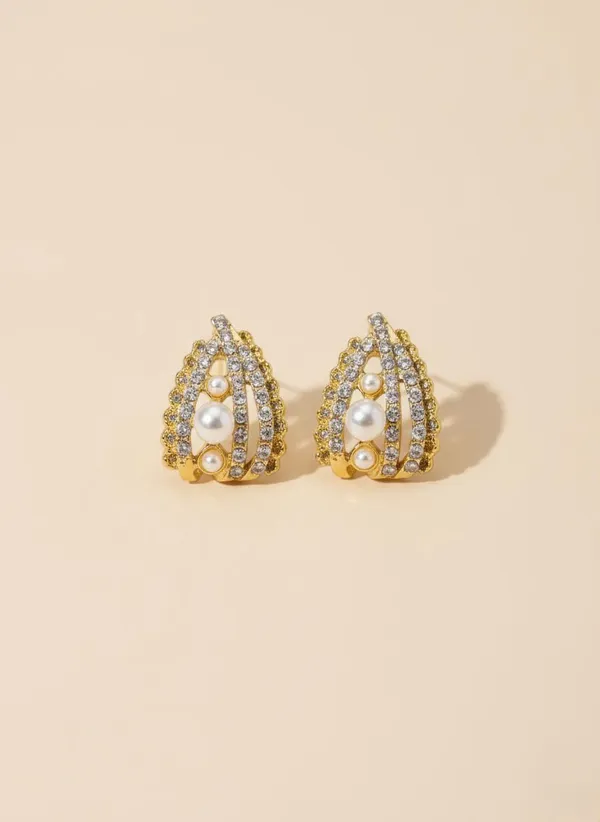 Gold_Stainless_Steel_Pearl_Filigree_Cascade_Earrings_For_Women