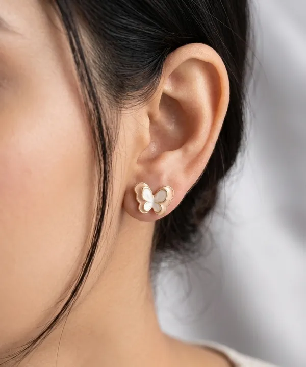 White_Pink_Gold_Metal_Enamel_Butterfly_Stud_Earrings_For_Women