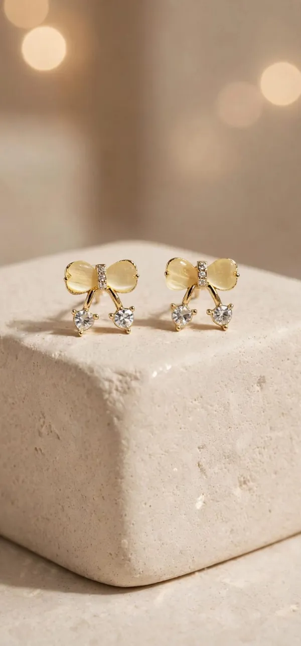 Noeud_Cherry_BowEarrings_For_Women