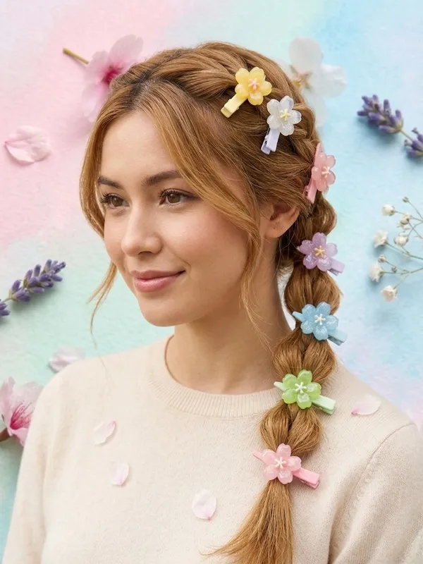 Blue_Resin_Cherry_Blossom_Alligator_Hair_Clips_For_Women