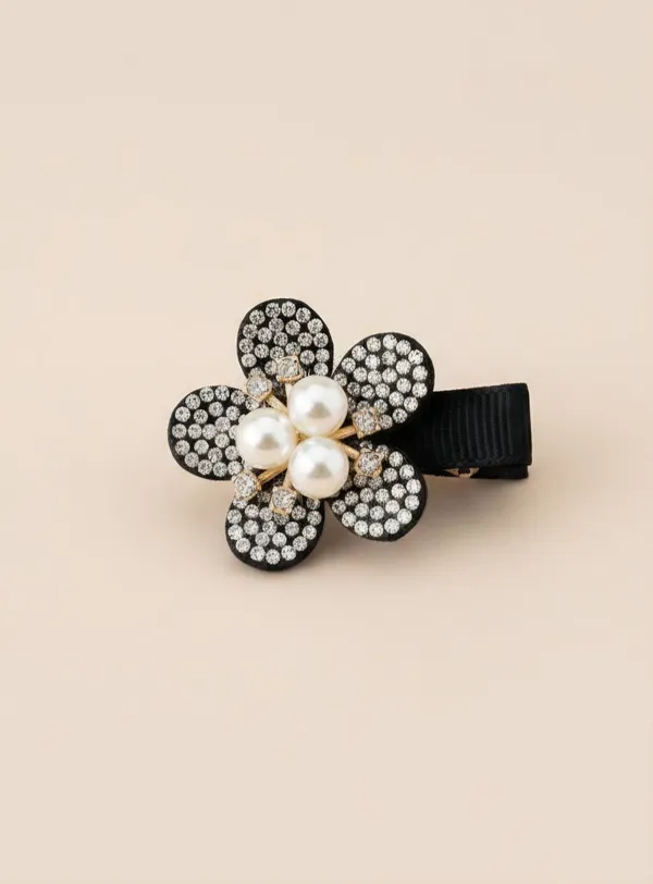 Gold_Rhinestone_Pearl_Cluster_Bloom_Hair_Clip_Set_For_Women