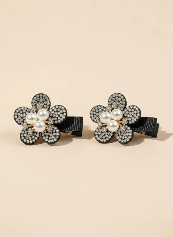 Gold_Rhinestone_Pearl_Cluster_Bloom_Hair_Clip_Set_For_Women