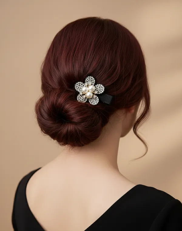 Gold_Rhinestone_Pearl_Cluster_Bloom_Hair_Clip_Set_For_Women