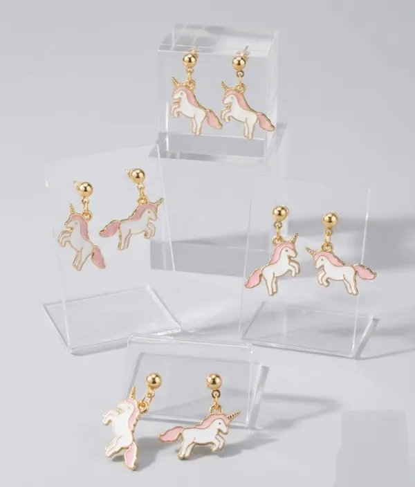 Gold_Stainless_Steel_Unicorn_Dangler_Earrings_For_Women