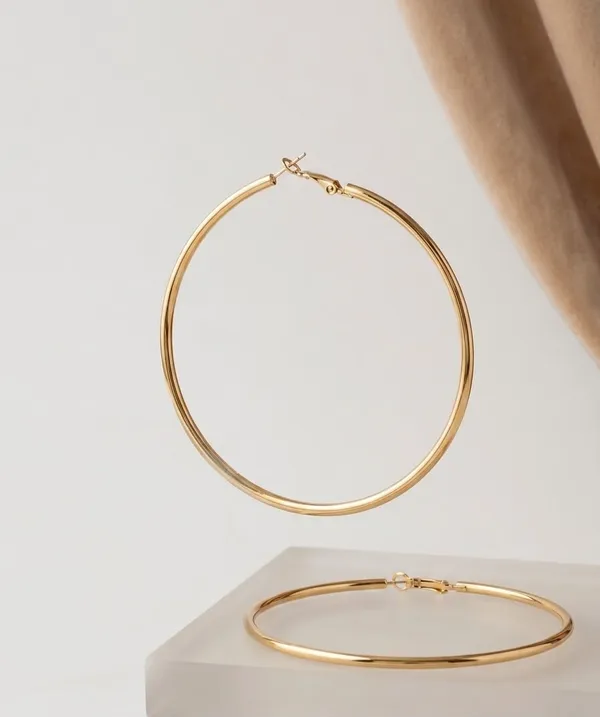 Gold_Stainless_Steel_9Cm_Statement_Hoop_Earrings_For_Women