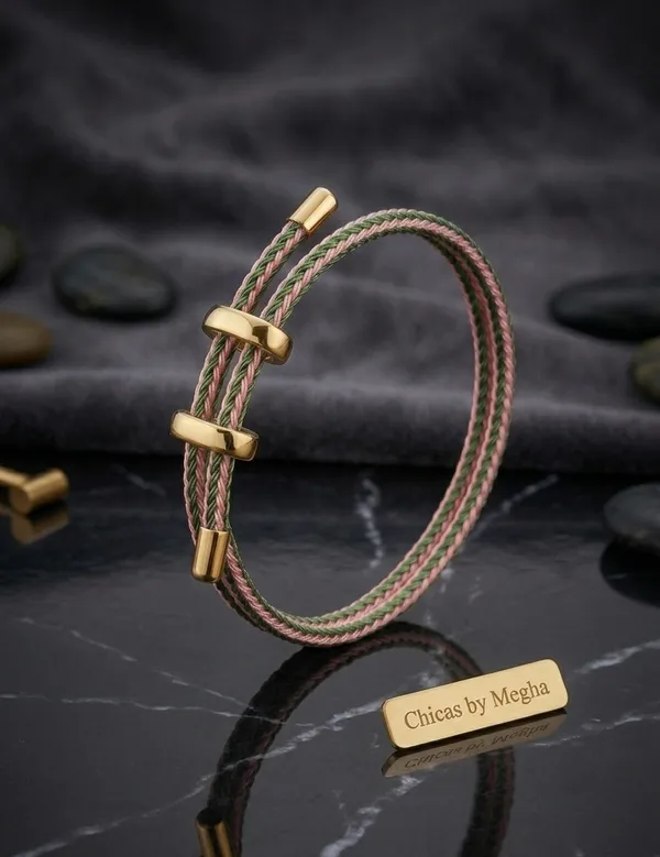 Gold_Stainless_Steel_Braided_Cord_Bracelet_For_Women