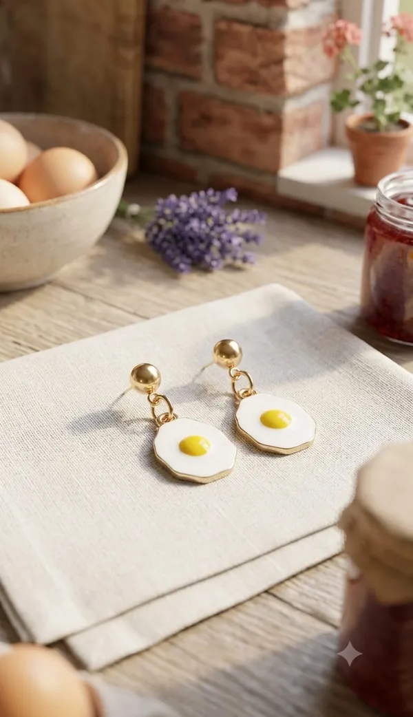 Gold_Enamel_Sunny_Side_Up_Egg_Drop_Earrings_For_Women