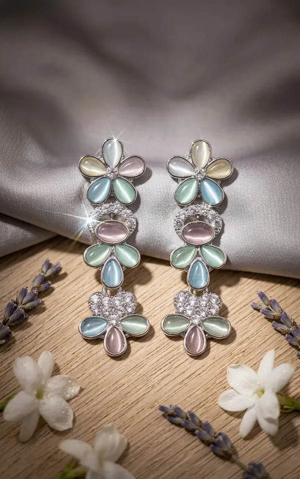 Multicolor_Stainless_Steel_Iris_Meadow_Dangle_Earrings_For_Women