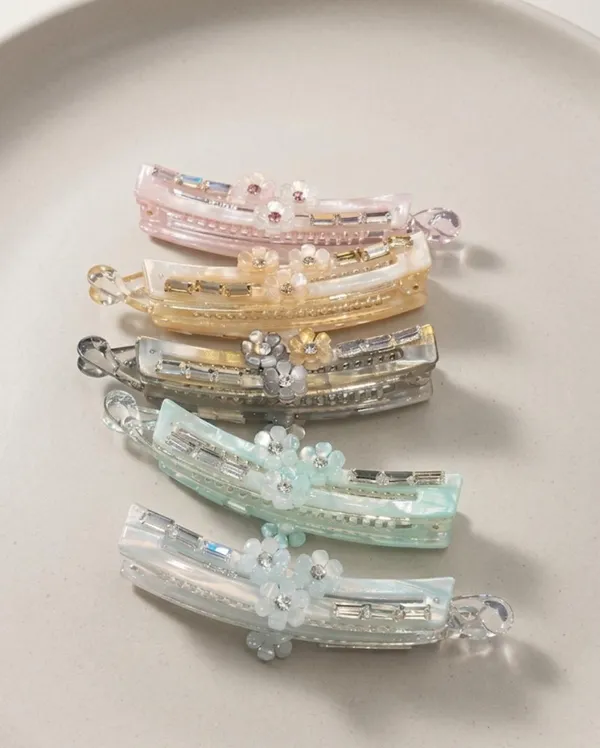 Grey_Acrylic_Iridescent_Crystal_Blossom_Petite_Banana_Clip_For_Women