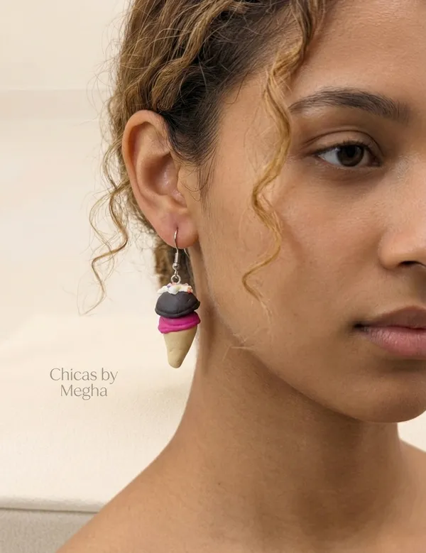 Gold_Stainless_Steel_Ice_Cream_Cone_Dangle_Earrings_For_Women