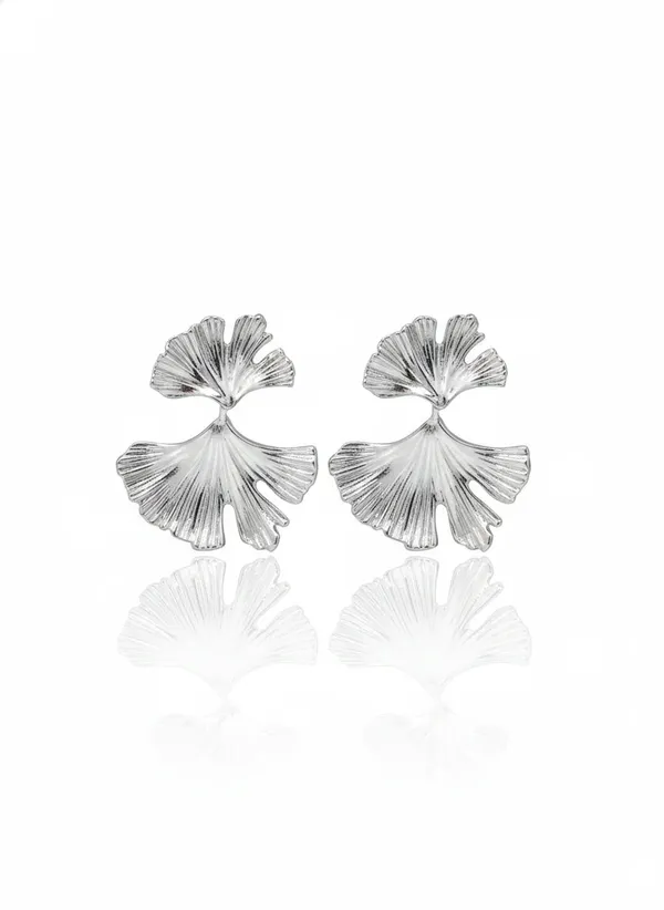 Gold_Stainless_Steel_Floral_Ginkgo_Statement_Stud_Earrings_For_Women