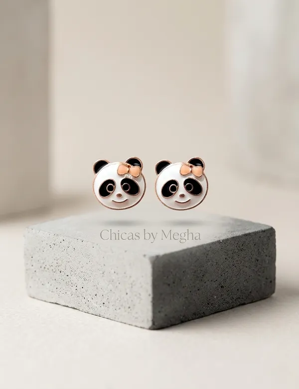 Gold_Stainless_Steel_Enamel_Panda_Stud_Earrings_For_Women
