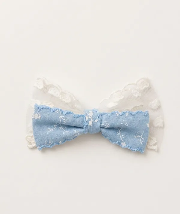 Blue_Linen_Floral_Embroidered_Lace_Bow_Hair_Clip_For_Women