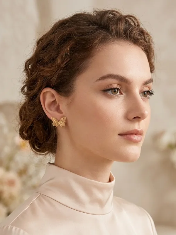 Gold_Alloy_Filigree_Butterfly_Stud_Earrings_For_Women