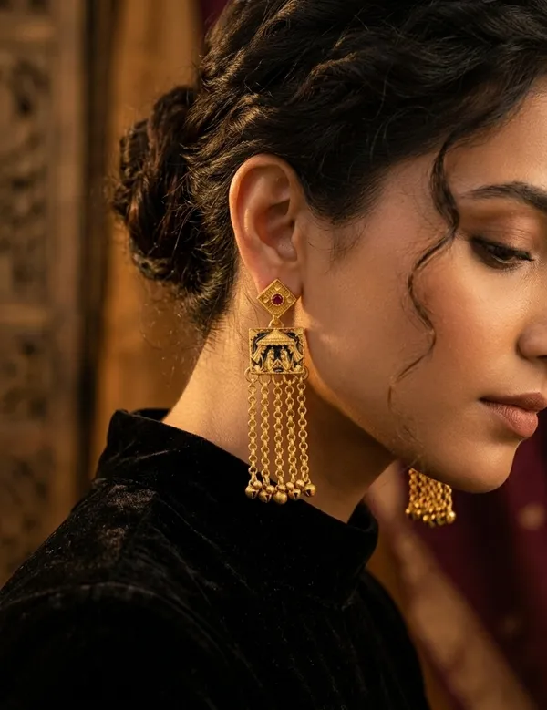 Gold_Stainless_Steel_Temple-Inspired_Shantala_Jhumka_For_Women