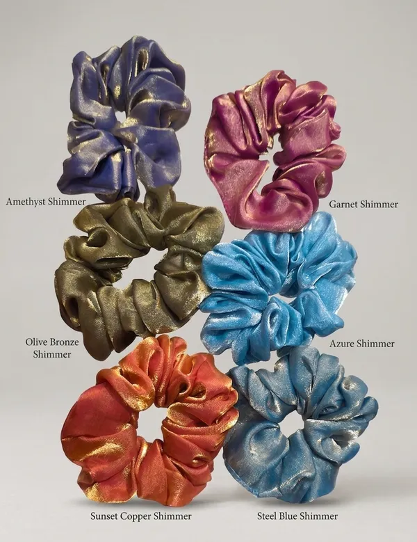 Gold_Polyester_Duo-Chrome_Metallic_Silk_Scrunchie_For_Women