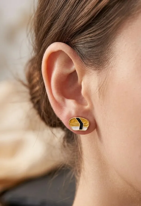 Gold_Stainless_Steel_Sushi_Enamel_Stud_Earrings_For_Women