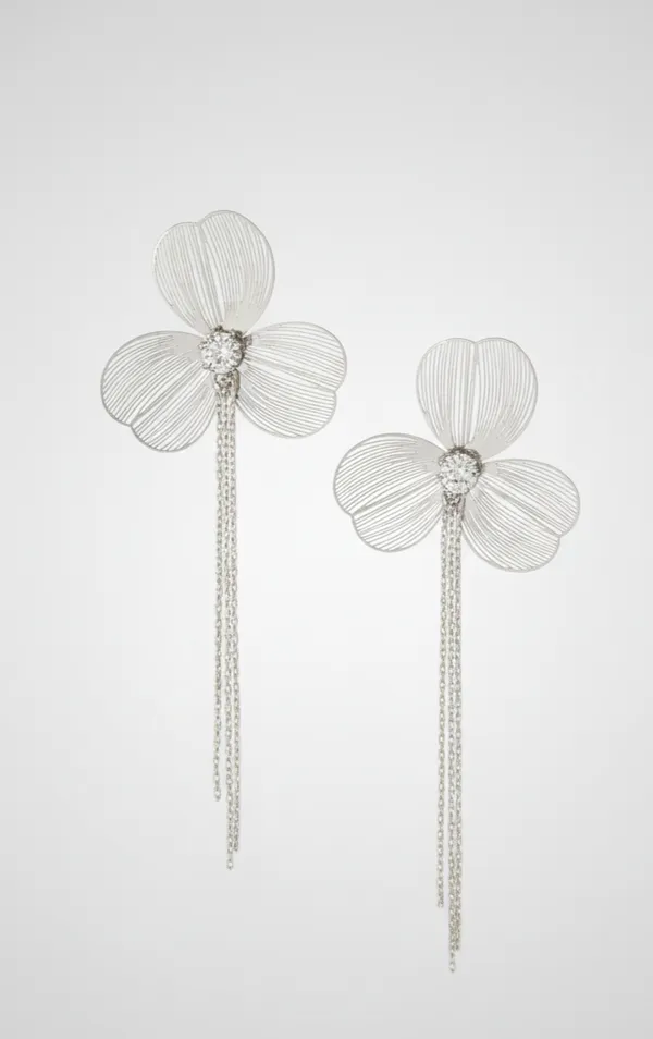Silver_Stainless_Steel_Ethereal_Bloom_Drop_Earrings_For_Women