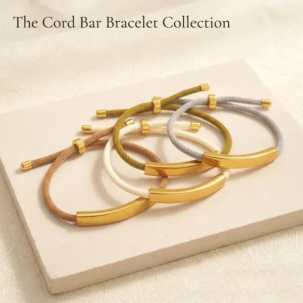 Grey_Gold-Plated_Bar_Adjustable_Cord_Bracelet_For_Women