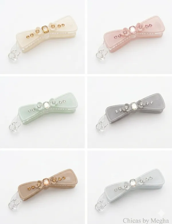 Grey_Acrylic_Crystal_Bow_Banana_Clip_For_Women