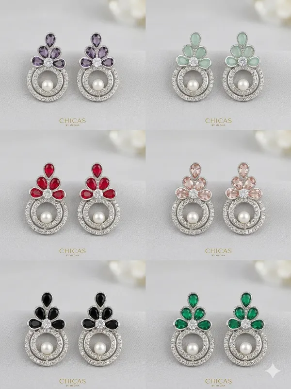 Red_Stainless_Steel_Pearl_Crystal_Floral_Hoop_Earrings_For_Women
