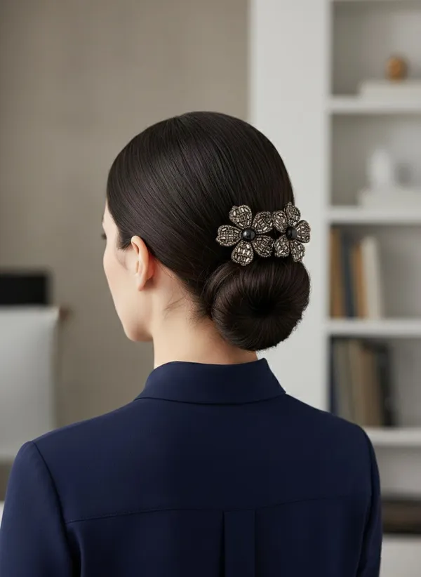 Gold_Crystal_Blossom_Alligator_Hair_Clip_For_Women