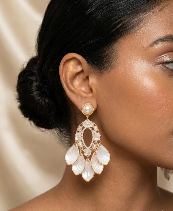 Gold_Stainless_Steel_Pearl_Filigree_Chandelier_Earrings_For_Women