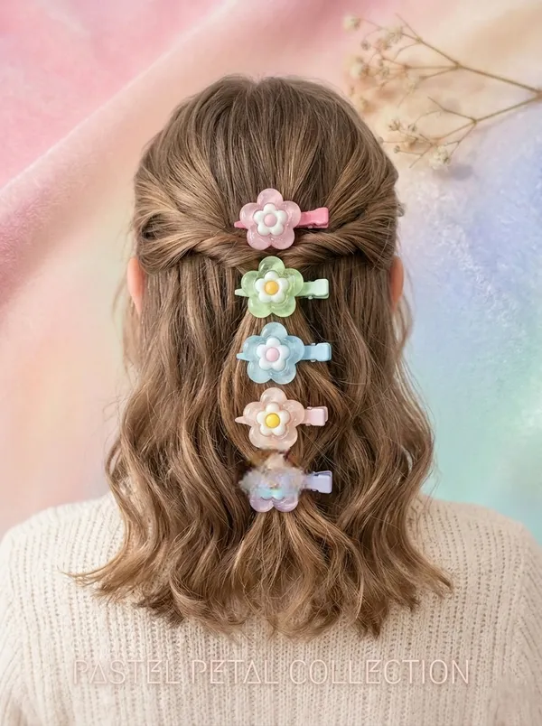 Blush_Pink_Acrylic_Pastel_Floral_Alligator_Hair_Clips_For_Women