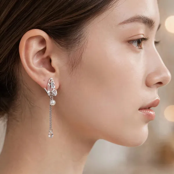 Luna_Butterfly_Pearl_Chain_earrings_for_Women