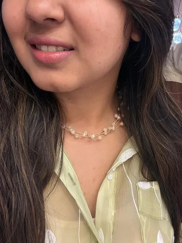 Gold_Stainless_Steel_Pearl_Neckpiece_For_Women
